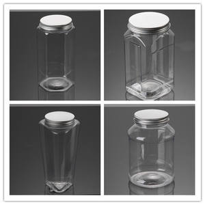 Frascos de plástico PET de grado alimenticio de 200ml, tapas de aluminio, envases vacíos para cosméticos cremas, azúcar para galletas, Chocolate, comida enlatada, <span class=keywords><strong>Piz</strong></span> - Product Image 5