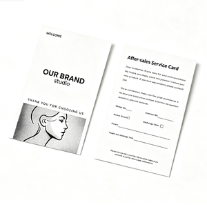 Tarjeta <span class=keywords><strong>de</strong></span> Felicitación <span class=keywords><strong>de</strong></span> Cartón con Logotipo Personalizado, Impresión Offset, para Regalos, Cosméticos, Ropa, Empaquetado, Agradecimiento - Product Image 2