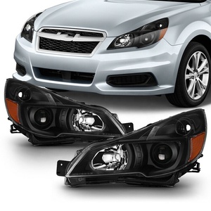 Fari Auto per <span class=keywords><strong>SUBARU</strong></span> OUTBACK <span class=keywords><strong>LEGACY</strong></span> 2010 2011 2012 2013 2014, Proiettori Neri, Gruppi Ottici Anteriori - Product Image 2