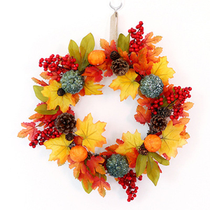 Fabricant en <span class=keywords><strong>plastique</strong></span> en métal couronne avec pomme de pin feuilles - Product Image 3