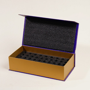 Caja de regalo personalizada Cheng Cai con tapa abatible estilo libro magnético con inserto de espuma para embalaje de recuerdos - Product Image 1