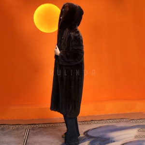 <span class=keywords><strong>Manteau</strong></span> long et chaud en <span class=keywords><strong>fourrure</strong></span> de rat musqué pour <span class=keywords><strong>femme</strong></span> <span class=keywords><strong>avec</strong></span> <span class=keywords><strong>capuche</strong></span> - Product Image 6