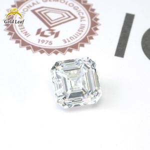 เพชรทรงแอสเชอร์ Goldleaf IGI สี DEF ขนาด 1-7 กะรัต คุณภาพ VVS VS ผลิตด้วยวิธี HPHT CVD ได้รับการรับรอง เหมาะสำหรับทำเครื่องประดับ - Product Image 1