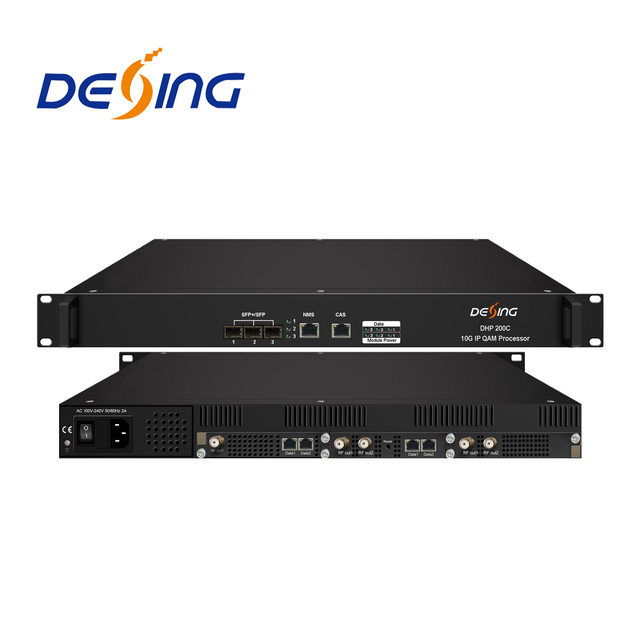 DHP200C 112CH 10G IP QAM Modulator with SFP+ Input CATV 10G DVB-C Modulator 64qam Modulator