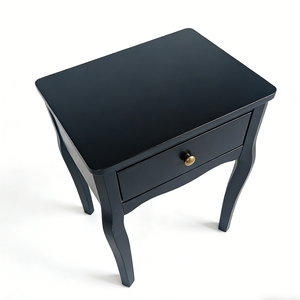 <span class=keywords><strong>Table</strong></span> <span class=keywords><strong>de</strong></span> <span class=keywords><strong>Chevet</strong></span> Moderne et Durable avec Tiroir à Poignée Dorée pour Salon et Chambre à Coucher – Offre Spéciale - Product Image 5