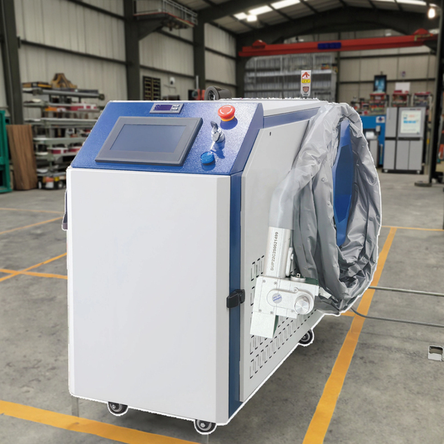 Efficient Laser Cleaning Machine 1500W Handheld Portable Laser Cleaner Rust Removal for Stone Wood Stainless Steel Cleaning