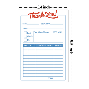 Tùy chỉnh A4 tiếp nhận cuốn sách 2-part carbonless bán hàng hóa đơn cuốn sách 8.3x5.5 inches hóa đơn Cuốn sách tiếp nhận với bản sao Carbon 145x210mm - Product Image 2