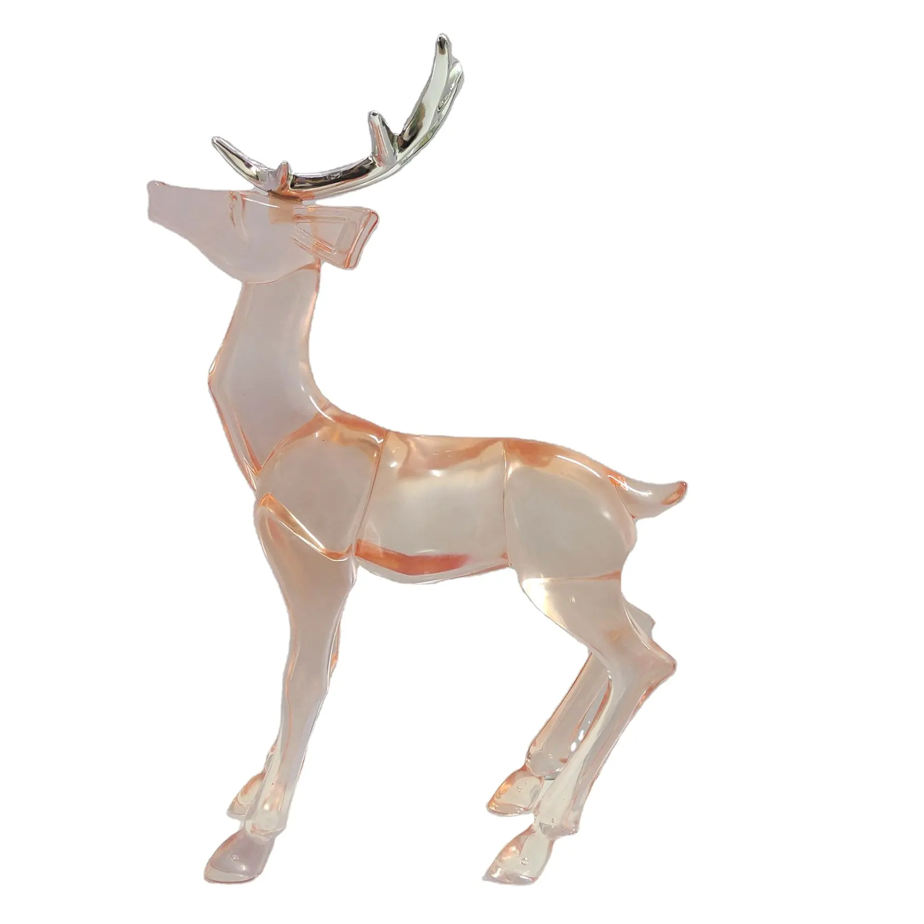 Trong suốt Acrylic Deer thủ công mỹ nghệ trang trí nội thất trang trí thanh lịch và hiện đại trang trí