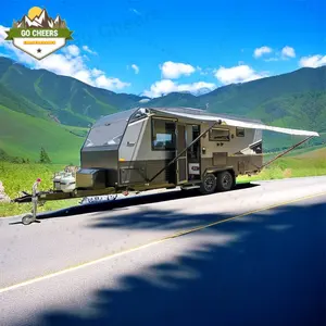 Go Cheers RV 2-4 People Cheap Independent Suspension AT Tire Travel Trailer Camper Motorhome Off Road Caravan