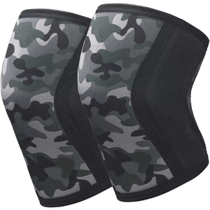 Wholesale 7mm Neoprene Professional Non-Skid <b>Knee</b> Sleeves with Protection for Weightlifting <b>Compression</b> Support Squats Training - Product Image 1