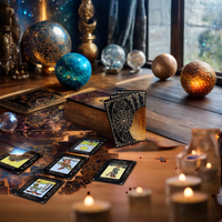 Personnalisation d'usine 22 arcanes majeurs/56 arcanes mineurs Tarot Oracle jeu de cartes imprimé sur papier d'art cartes de Tarot personnalisées