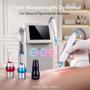 เครื่องกำจัดขนด้วยเลเซอร์ไดโอดแบบ 2-in-1 สำหรับงานหนัก เครื่องลบรอยสักพิโคเซคันด์ ระบบระบายความร้อนที่มีประสิทธิภาพ ร้านเสริมสวยมืออาชีพ - Product Image 1