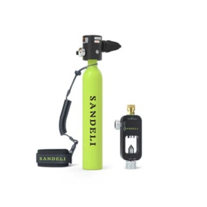 Fabrikpreis Aluminium Hochdruck <span class=keywords><strong>Mini</strong></span>-Sauerstofftank für Tauchausrüstung 0,5L Sidemount - Product Image 2