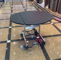 Elektrische heiße Boxen Wagen Hotelzimmer Lebensmittel Mahlzeit Service Tisch Wagen Edelstahl Material Raum temperatur Warmhalte wagen