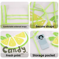 Tablier de Chef Transparent en TPU Style Dessin Animé, Imperméable et Résistant à l'Huile, pour la Cuisine Domestique et les Restaurants