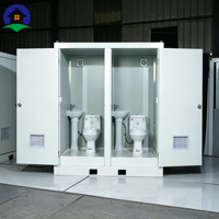 Cabine de toilette portable en plastique, toilettes mobiles d'extérieur pour les chantiers de construction