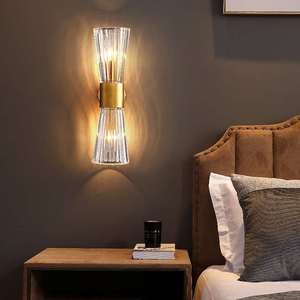 Nordic Simple Modern Aluminum Touch Control Wall Indoor Use <b>LED</b> <b>Light</b> Source Bedroom Living <b>Room</b> Staircase Corridor Bedside - Product Image 3