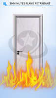 Nouvelle Arrivée Jiuyixing – Portes Modernes en Polymère WPC pour Salle de Bain, Anti-Humidité et Anti-Termites, Décoration Finie pour Appartement et Chambre