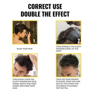 แป้งเพิ่มวอลลุ่มผมแบบทันที 20 กรัม ติดทนนาน ผลิตภัณฑ์จัดแต่งทรงผมสำหรับผู้ชาย - Product Image 6