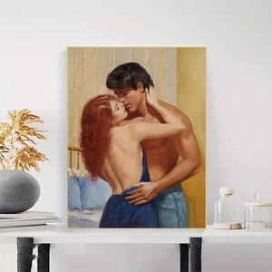 Commercio all'ingrosso 5D DIY adulto Diamond Art Painting Set personalizzabile passione <span class=keywords><strong>bacio</strong></span> abbraccio coppia decorazione della parete di casa pittura diamante - Product Image 2