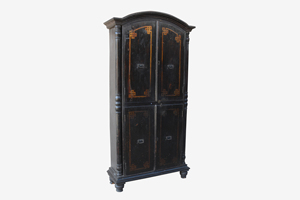 Haswani Handicrafts Antique Hand Carved Wooden Almirah Vintage Rustic Storage Design - Product Image 2