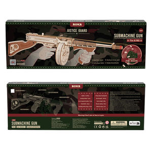 Robotime Rokr Tiktok Hot Selling 3D Puzzles LQB01 Wooden Submachine <strong>Model</strong> Kit Toy <strong>Guns</strong> for Adult - Product Image 5