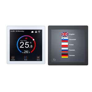 Thermostat de chauffage central pour maison avec écran tactile TFT, programmable hebdomadaire et menu multilingue - Product Image 2