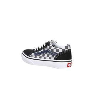 Baskets <span class=keywords><strong>Vans</strong></span> Bambini VN000CYVBLU1 Noir <span class=keywords><strong>Blanc</strong></span> en toile, chaussures tendance - Product Image 2