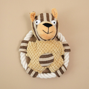 Eco-Friendly Luxury Animal Dog Rope Chew Toy Squeaker for Indoor/Outdoor Use - Product Image 6