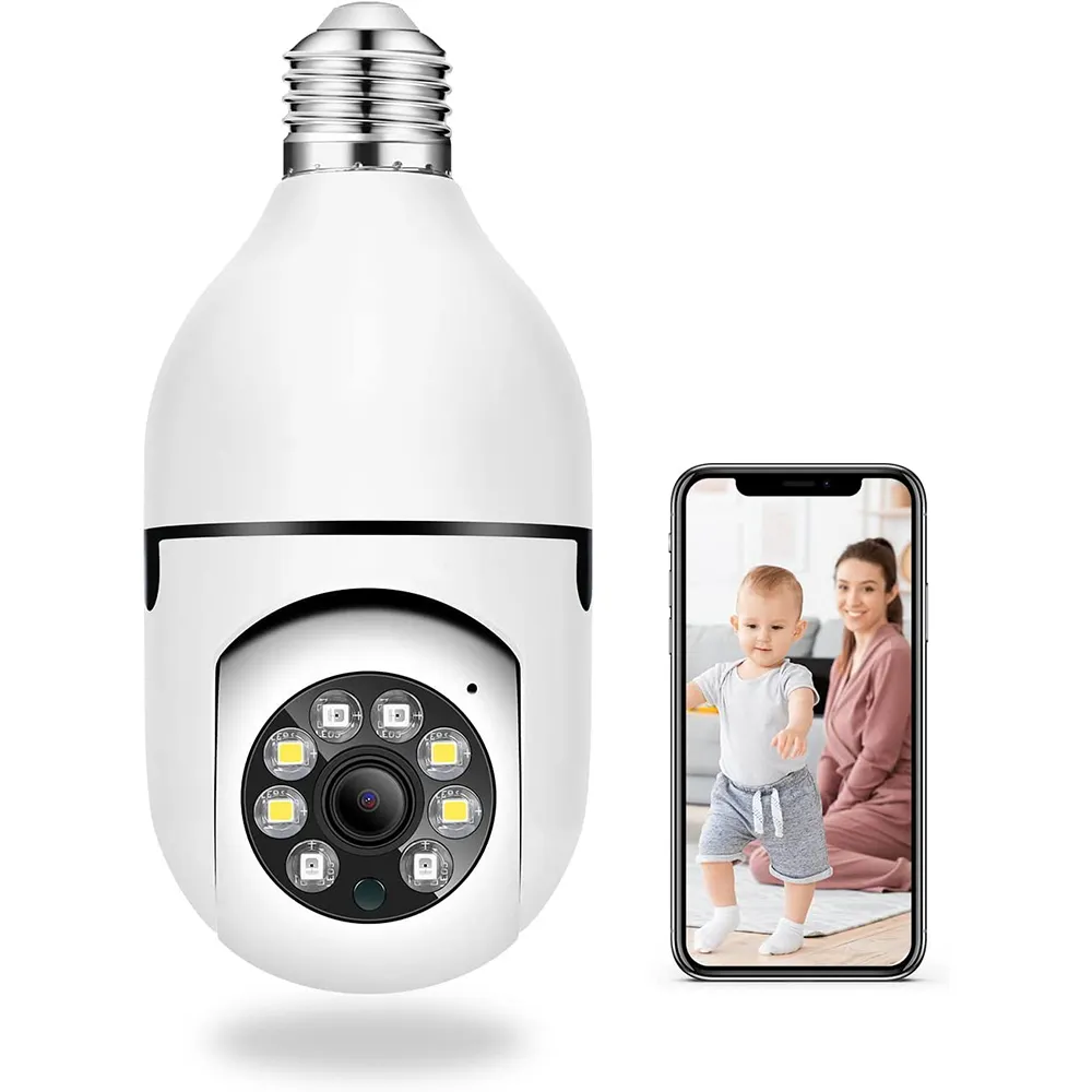 اللاسلكية ضوء لمبة الأمن كاميرا 360 درجة عموم/الميل IP كاميرا 2.4GHz WiFi 1080P الذكية المنزل مراقبة كاميرا الحركة CC201