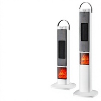 Chauffage Électrique à Air Chaud Camel, Ventilateur Chauffant Économe en Énergie pour la Maison, Mini Chauffage Solaire Adapté aux Bébés, Cheminée à Flamme Simulée 3D