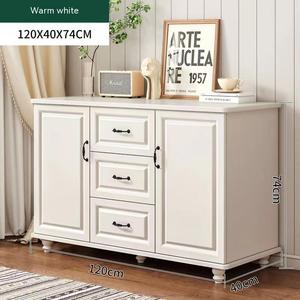 Side board Schrank Küchen schrank L Ocker Wohnzimmer Weins chrank Lagerung Europäische sechs Kommode, Schlafzimmer weiße Schublade Schließfach - Product Image 3
