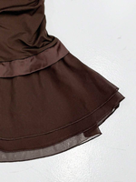Robe mini trapèze sans bretelles froncée à nouer à la taille pour femme, tenue de soirée et de club, vente en gros, personnalisable