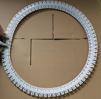 Profilé LED flexible en aluminium à encastrer, alliage 6063 CE, pour éclairage sans joint sur plafond et mur en plâtre courbé