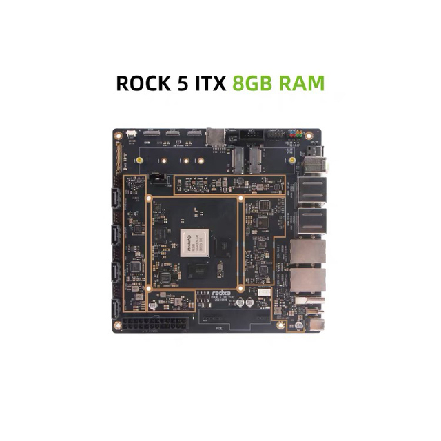 Radxa RO * CK 5 ITX Development Board RK3588 8-core 8K AI Mini ITX Motherboard 16GB24GB LPDDR5 and Dual M.2 M-key Connectors