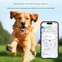 Traceur GPS intelligent pour animaux de compagnie Android, anti-perte, surveillance de la santé, positionnement en temps réel, enregistrement des activités du chien, modèle PD 68