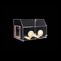 Boîte à gants en plexiglas acrylique de laboratoire GS-001-B, chambre transparente avec pompe à vide pour environnement de test isolé