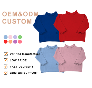 Vente en gros d'usine de pulls pour enfants Noël pain d'épice coton col roulé enfants vêtements d'hiver garçons <span class=keywords><strong>pull</strong></span> pour la famille personnalisé - Product Image 6