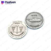 Moneda de metal personalizada plata fina collar de 50mm cancelar acero inoxidable para regalo
