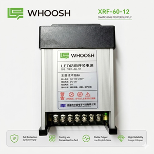 <span class=keywords><strong>Alimentation</strong></span> LED étanche 12V 5A 60W IP62, transformateur adaptateur AC/DC pour bande LED extérieure, signalétique et éclairage paysager - Product Image 2