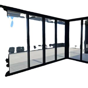 Puerta corredera <span class=keywords><strong>de</strong></span> esquina <span class=keywords><strong>de</strong></span> aluminio con clasificación <span class=keywords><strong>de</strong></span> impacto certificada <span class=keywords><strong>NOA</strong></span> <span class=keywords><strong>de</strong></span> Superhouse con malla <span class=keywords><strong>de</strong></span> acero inoxidable para patio o balcón - Product Image 3