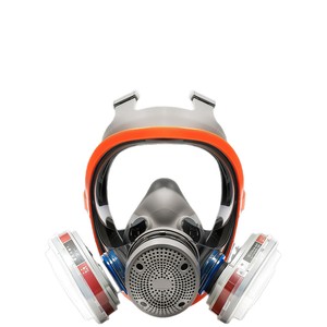 Masque à gaz intégral Taozheng avec filtre pour vapeurs organiques, pour laboratoire chimique, peinture au pistolet, réutilisable, en silicone liquide - Product Image 1