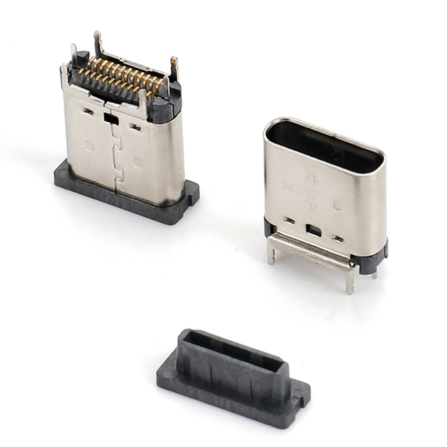 24PIN Molex Replacement Vertical Mount USB 3.1 Female USB Type C Socket Connector with Height 9.05 for Charging & Transfer