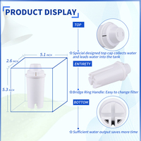 Filtres minéral d'eau en Pot, compatibles avec mavee 107007 bria Classic 35557 ob03, charbon actif alcalines, pichet à eau