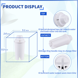 Bộ Lọc Nước Khoáng Tương Thích Với Mavea 107007 Brit A Classic 35557 Ob03 Bộ Lọc Nước Kiềm Bằng Than Hoạt Tính - Product Image 2