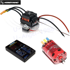 Hobbywing QUICRUN 3650 <span class=keywords><strong>2</strong></span>-3S yarış fırçasız Motor QuicRun WP 10BL60 60A sensörsüz ESC 1/10 Rc araba için LED Program kartı - Product Image 6