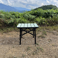 Table de pique-nique personnalisée en alliage d'aluminium de haute qualité, légère et portable, Boho, plage, camping, pliable, mini rouleau d'oeufs