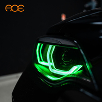 Adaptador de Faros Plug and Play para Serie 2 F22/F23/M2 F87 LCI, 4 Placas LED RGBW DRL con Cambio de Color para Controlador de 12V