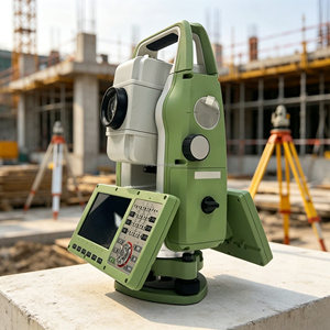 เครื่องวัดมุมแบบ Total Station ยี่ห้อ Leica รุ่น TS10 ระดับการป้องกัน IP55 ความแม่นยำ 2 วินาที อุปกรณ์สำรวจที่ดินทางไกล - Product Image 1