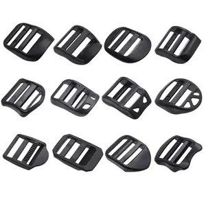 Factory Custom Ladder Lock Slider Plastic Buckle 15mm 25mm 38mm For Backpack Straps